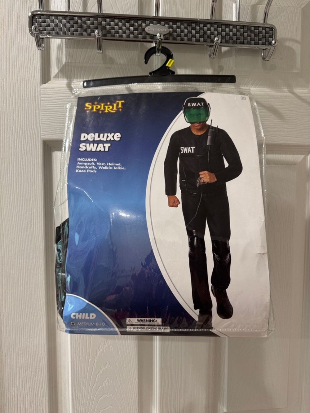 Spirit Child Deluxe SWAT Costume in Black with Green Helmet